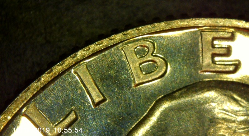 1967-SMS-Washington-Quarter-With-Unidentified-Indentations-In-Rim.
